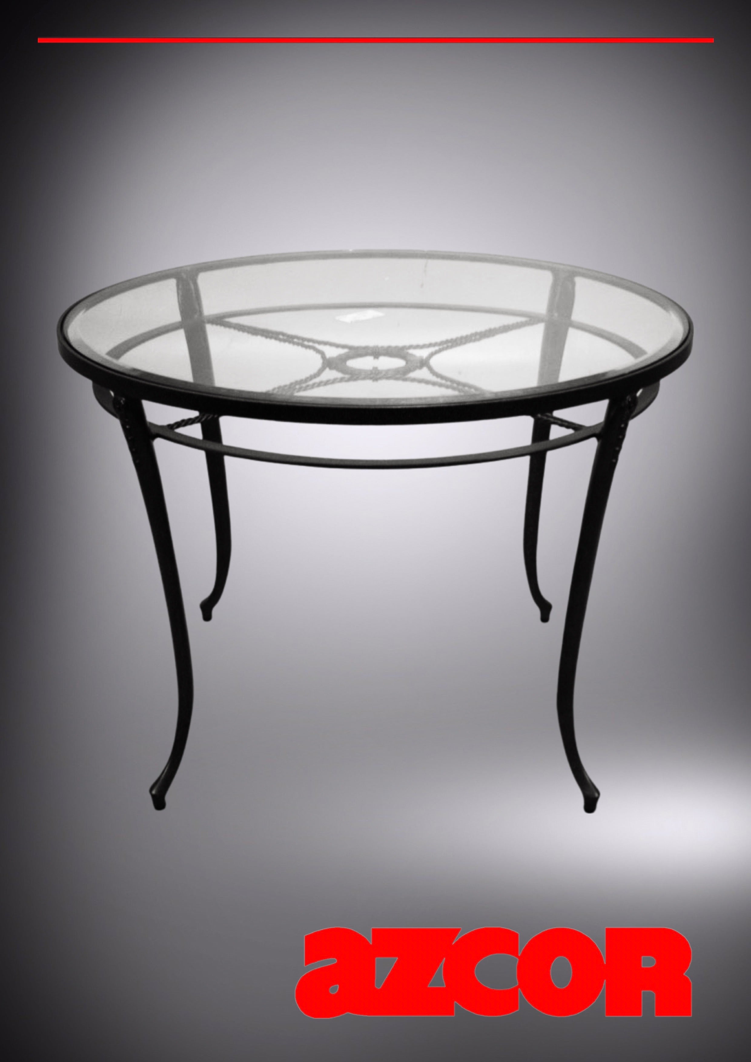 Aston Cast Aluminum Round Dining Table