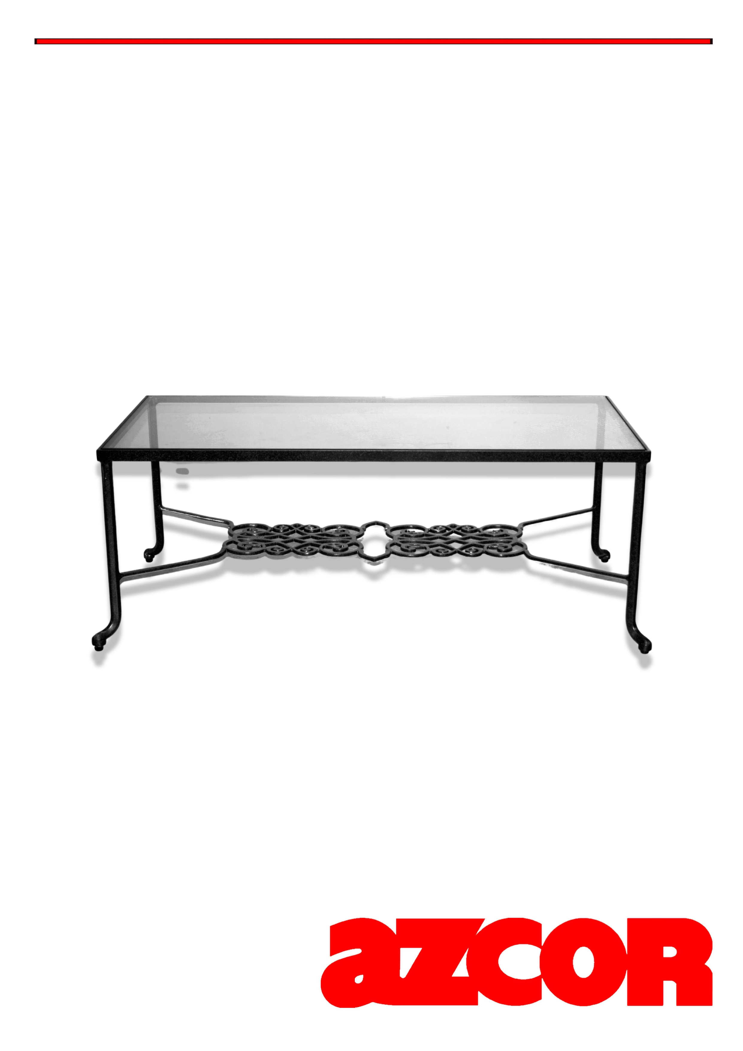 Marina Cast Aluminum Coffee Table