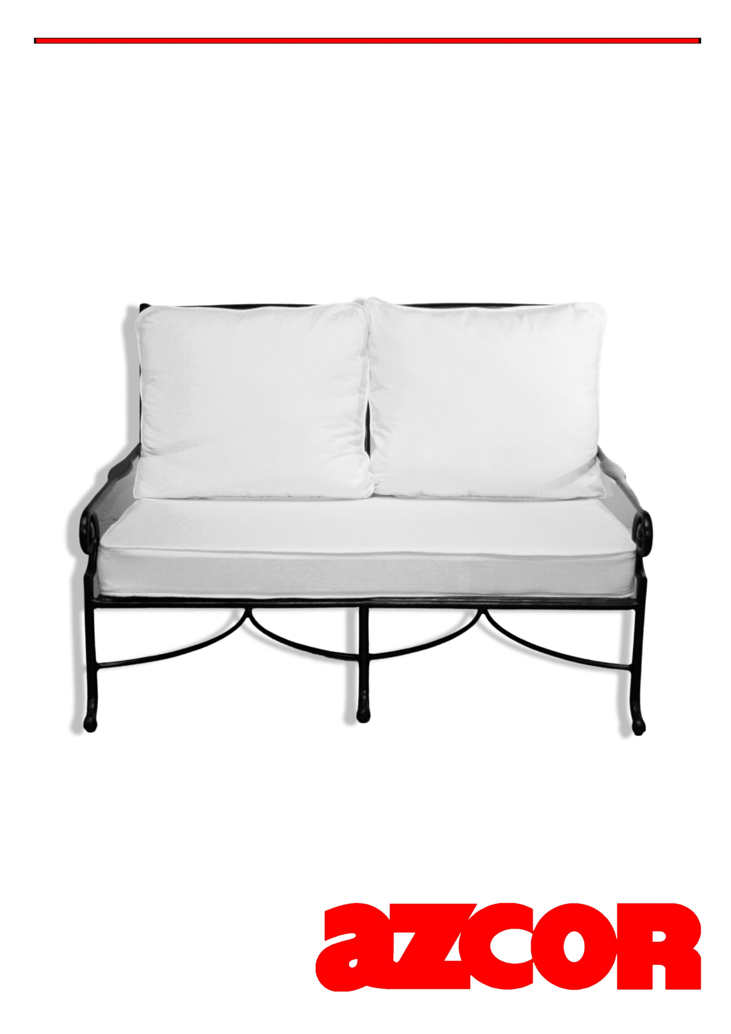 Marina Cast Aluminum 2-Seater Sofa