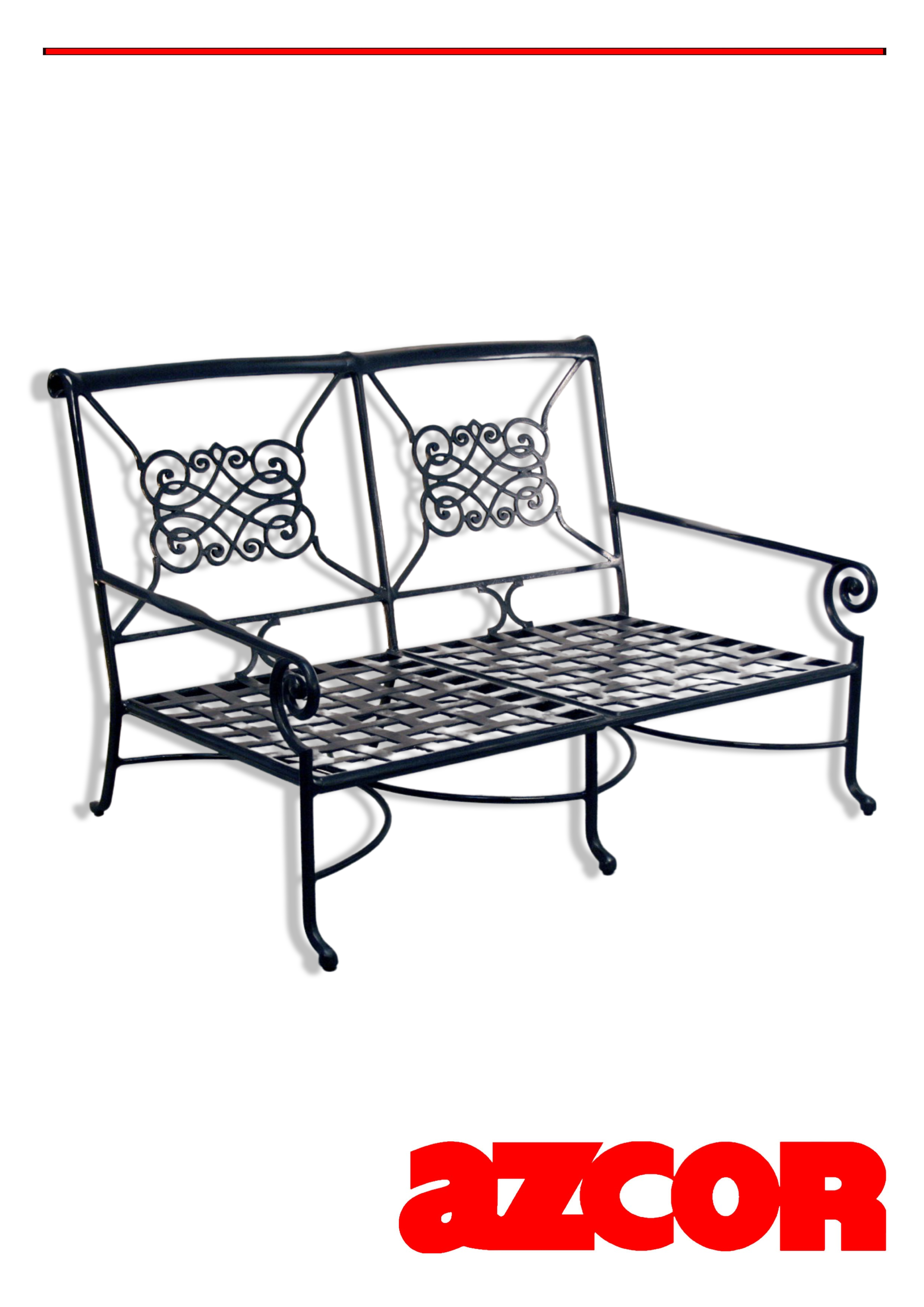 Marina Cast Aluminum 2-Seater Sofa