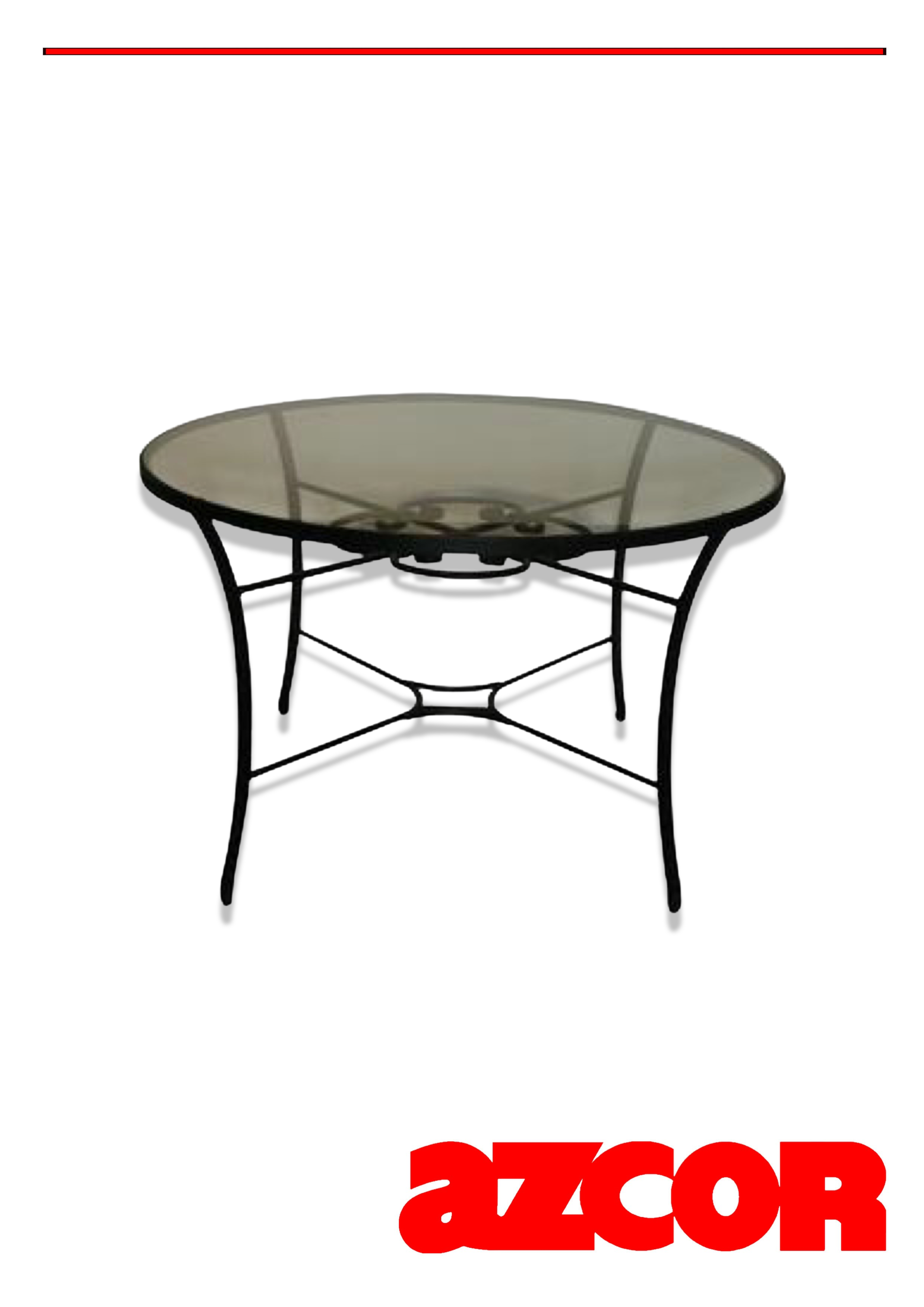 Alhambra Aluminum Round Dining Table