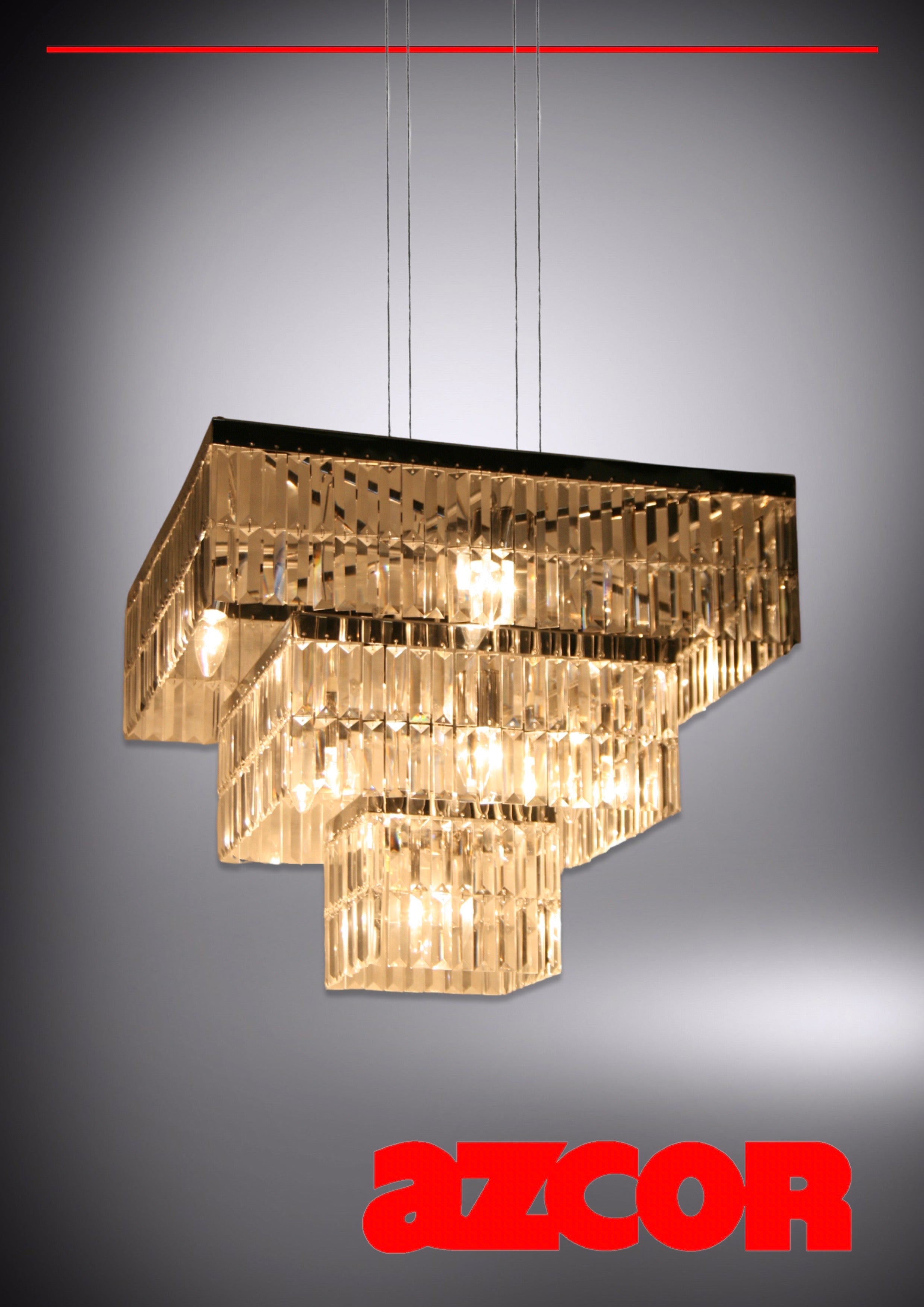 Jewel Crystal Square Chandelier 800L x 8R