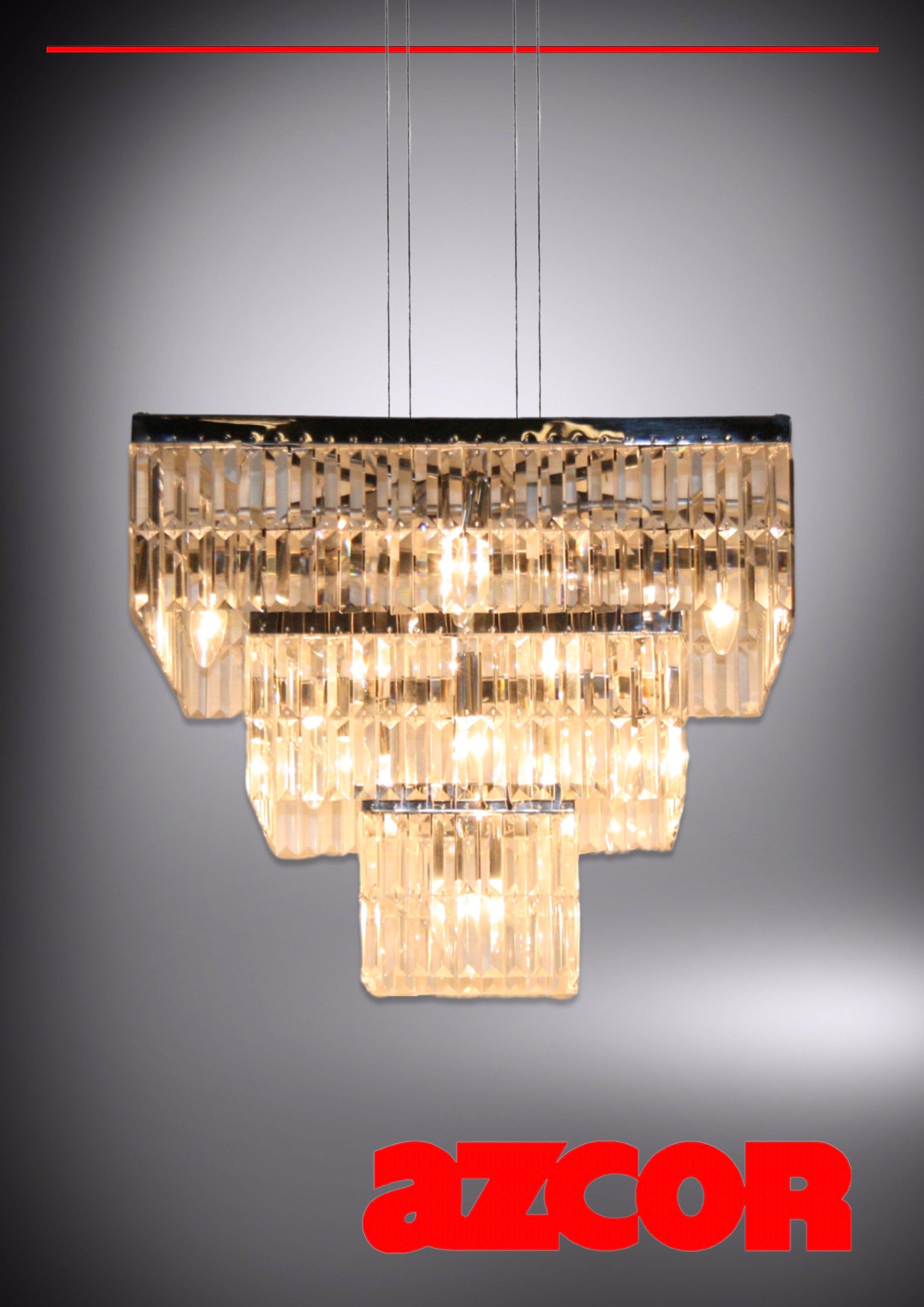 Jewel Crystal Square Chandelier 800L x 8R