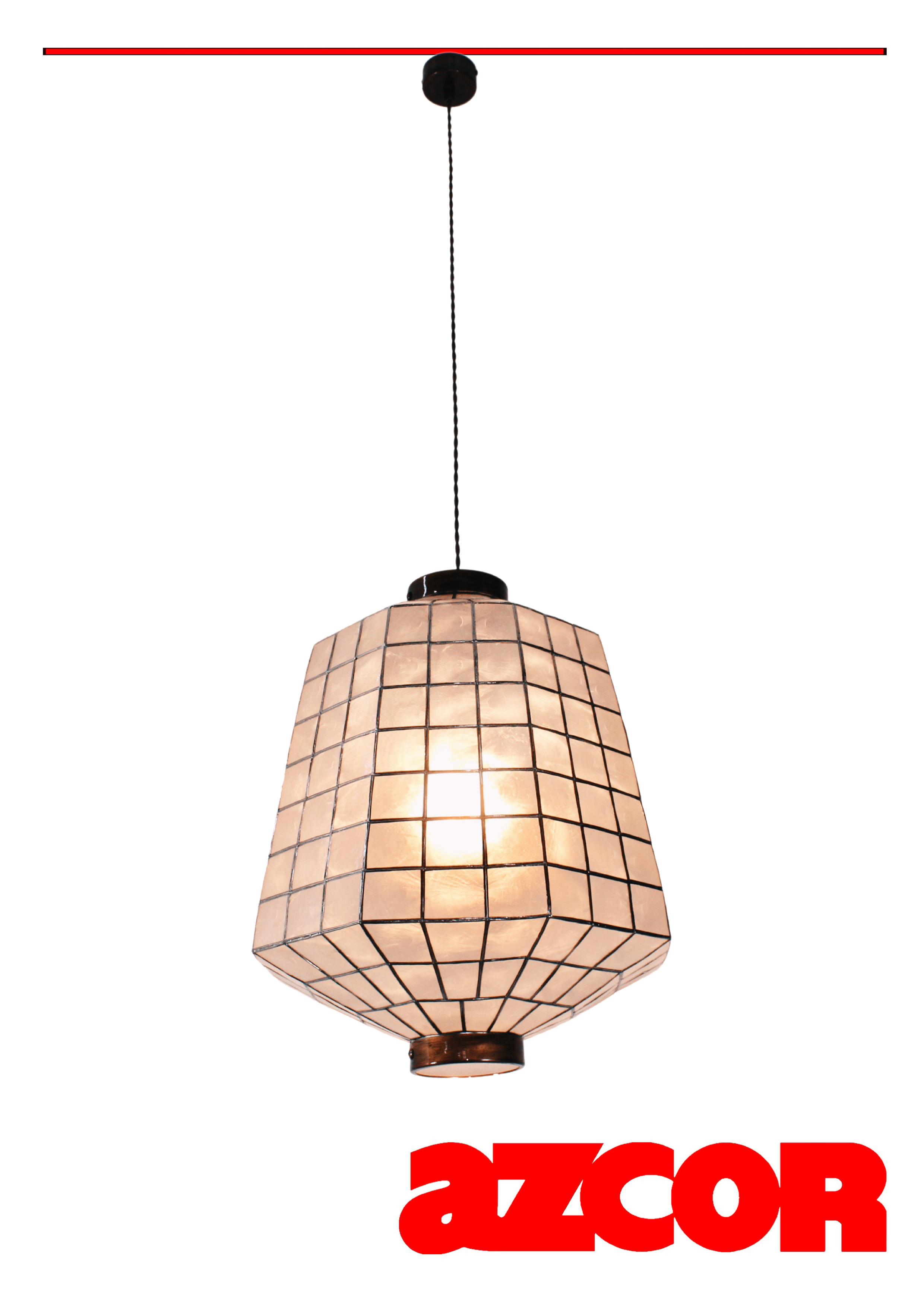 Obispo Capiz Drop Light Small