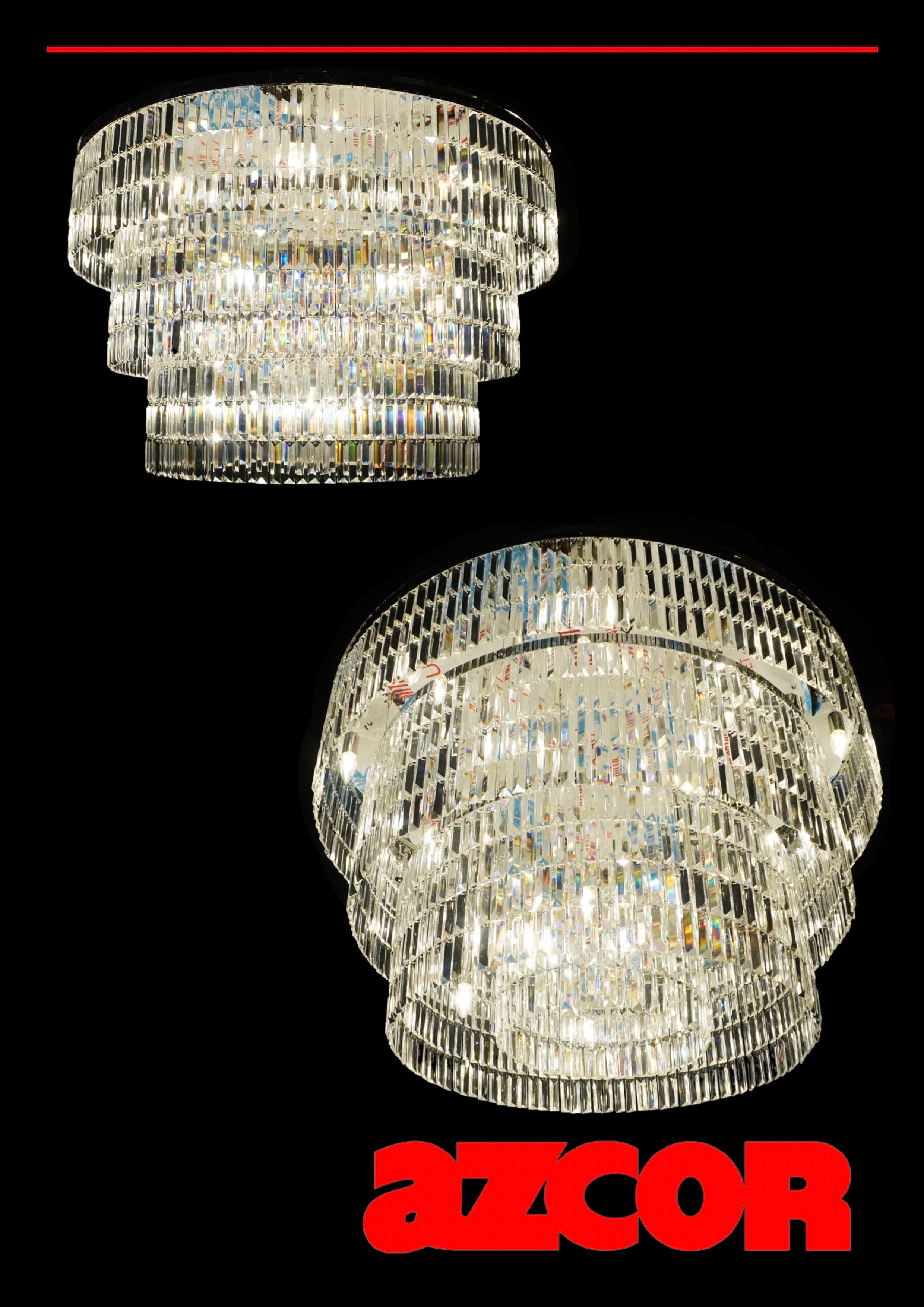 Jewel 3-Tier Round Chandelier 1200Ø