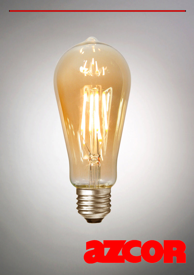 E27 Edison Wave Bulb LED 4W (Gold)