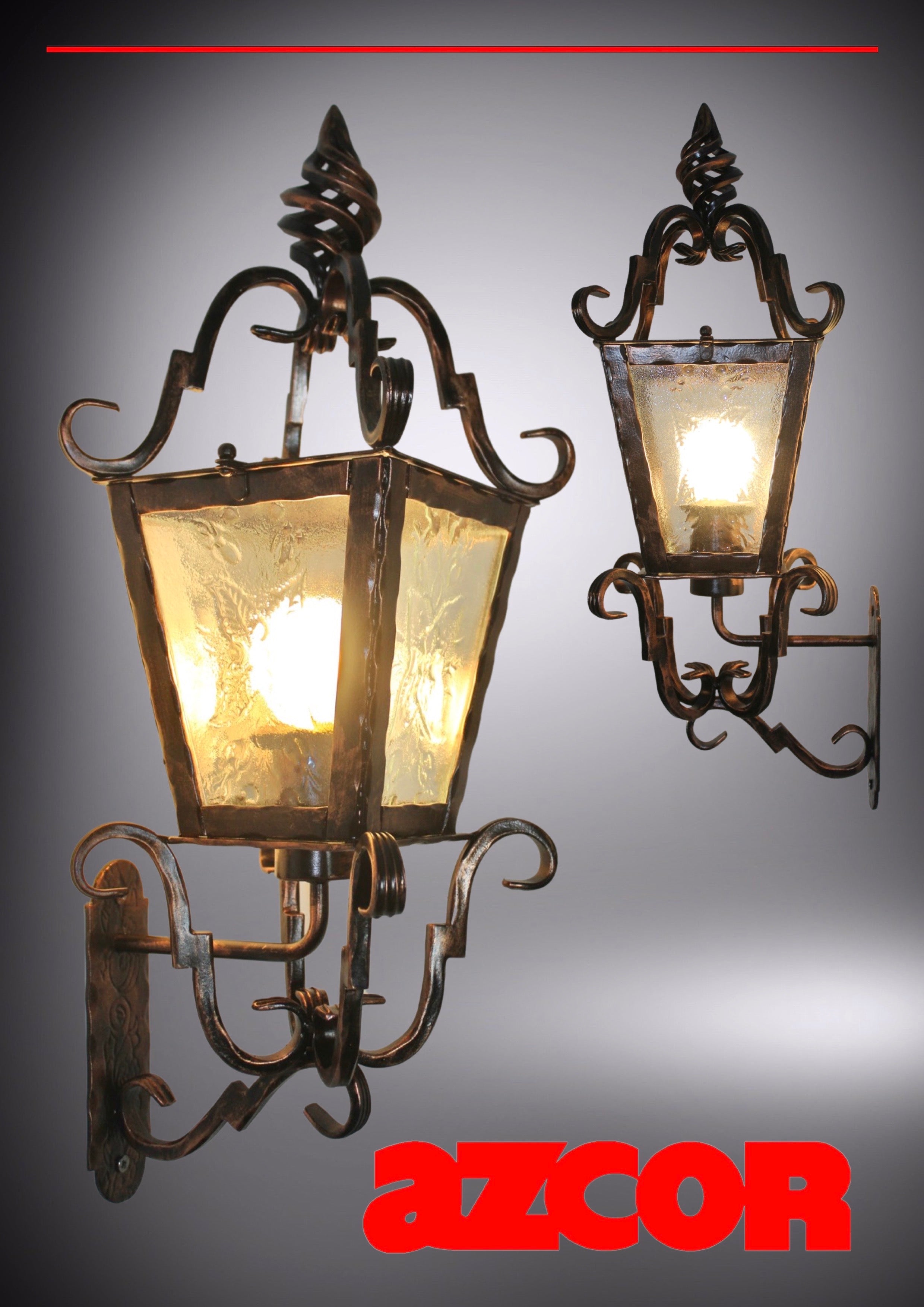 Merideano Wall Light Medium (Basket Finial)