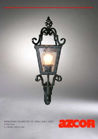 Merideano Wall Light Small (Basket Finial)