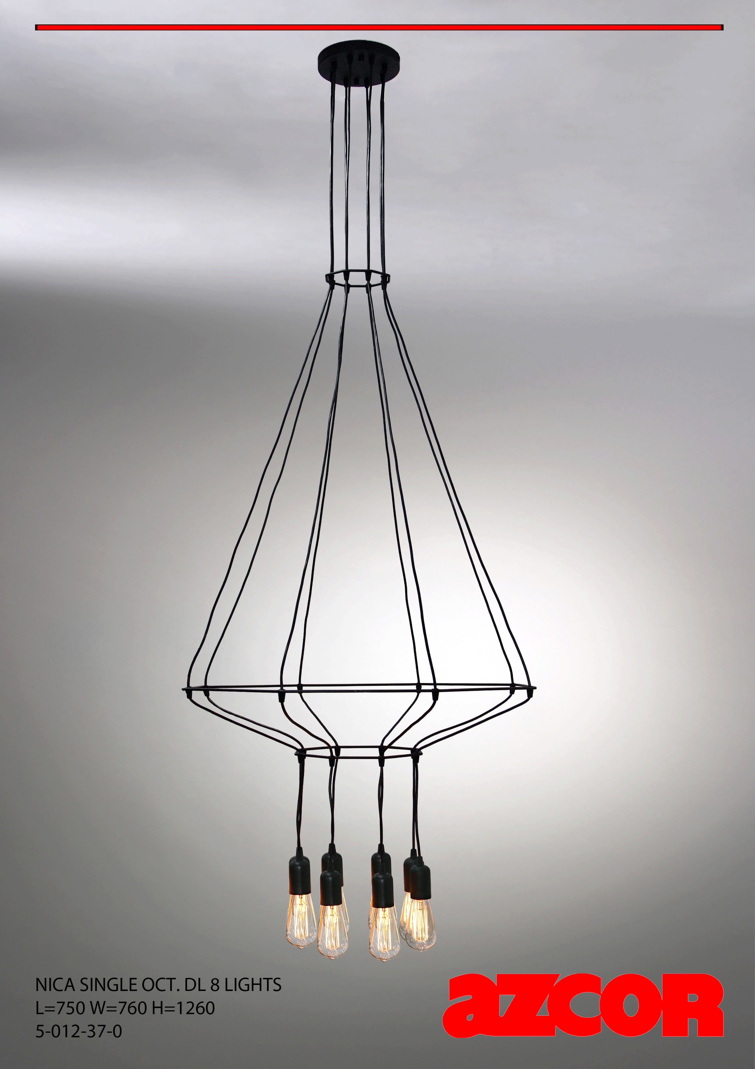 Nica Single Octagonal Drop Light