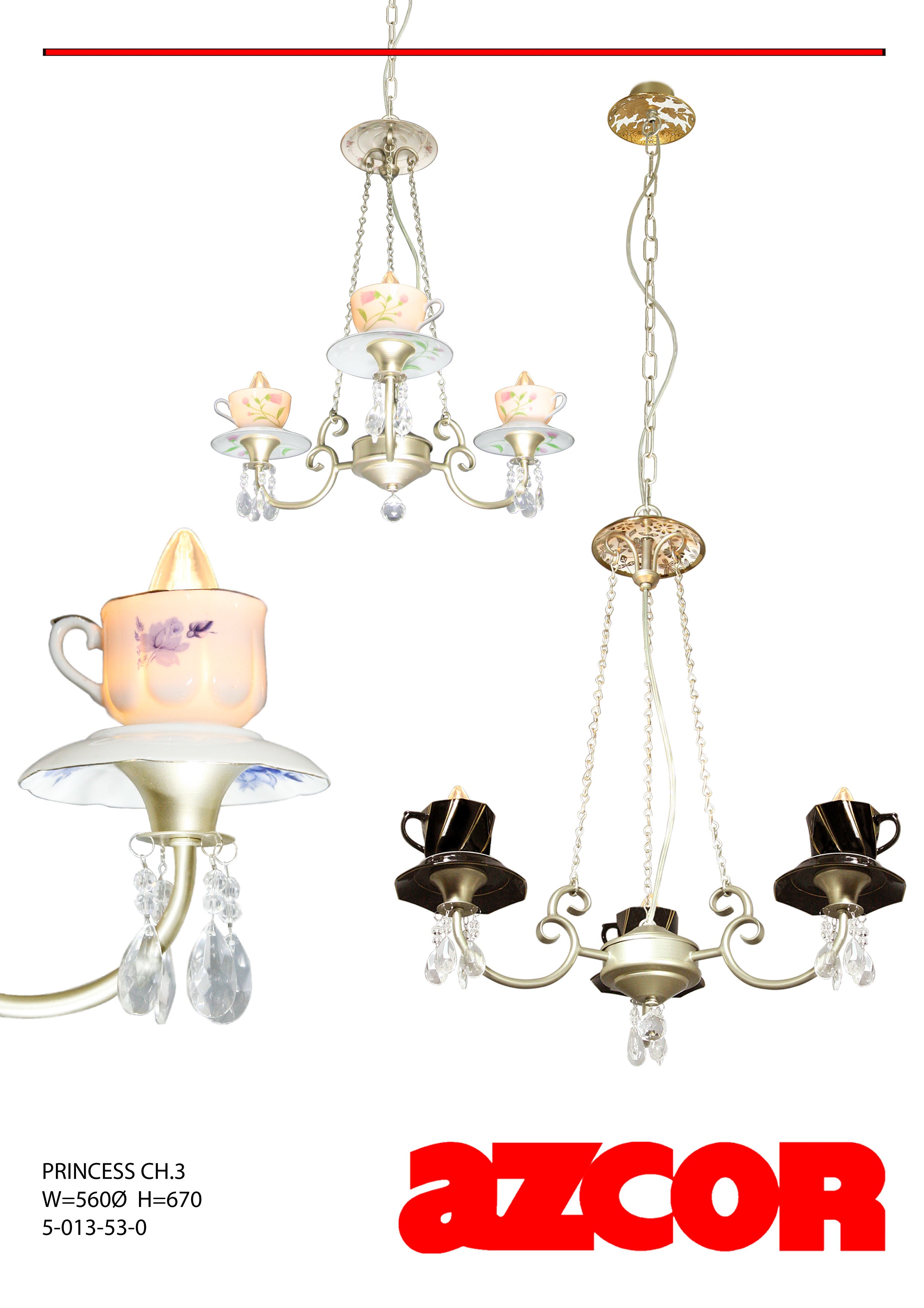 Teacup Chandelier 3