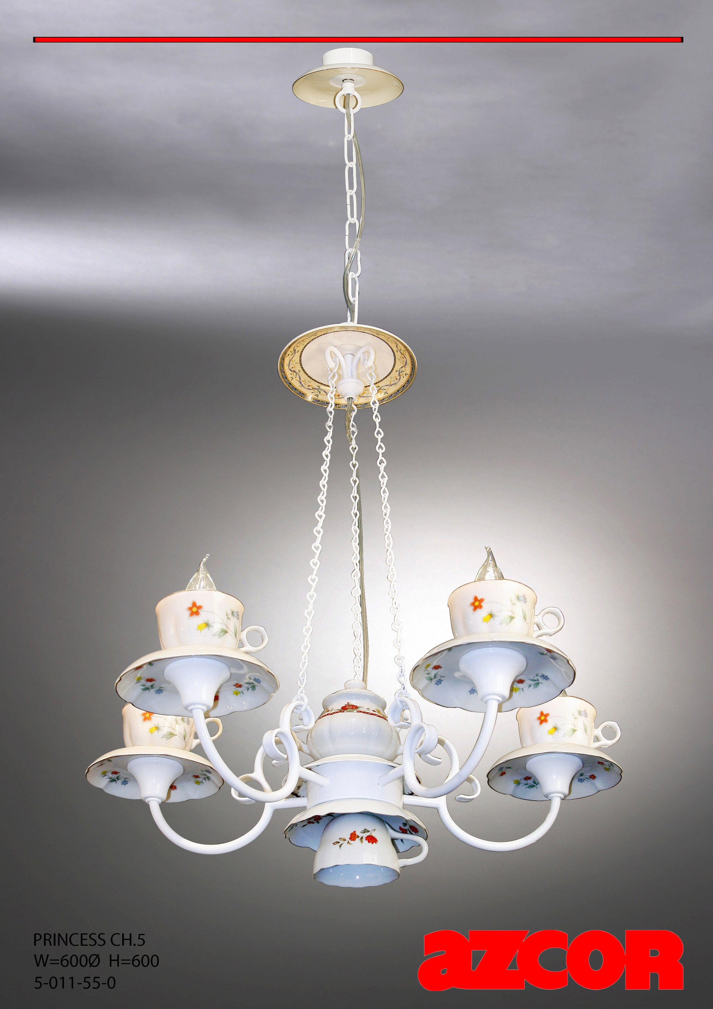 Teacup Chandelier 5