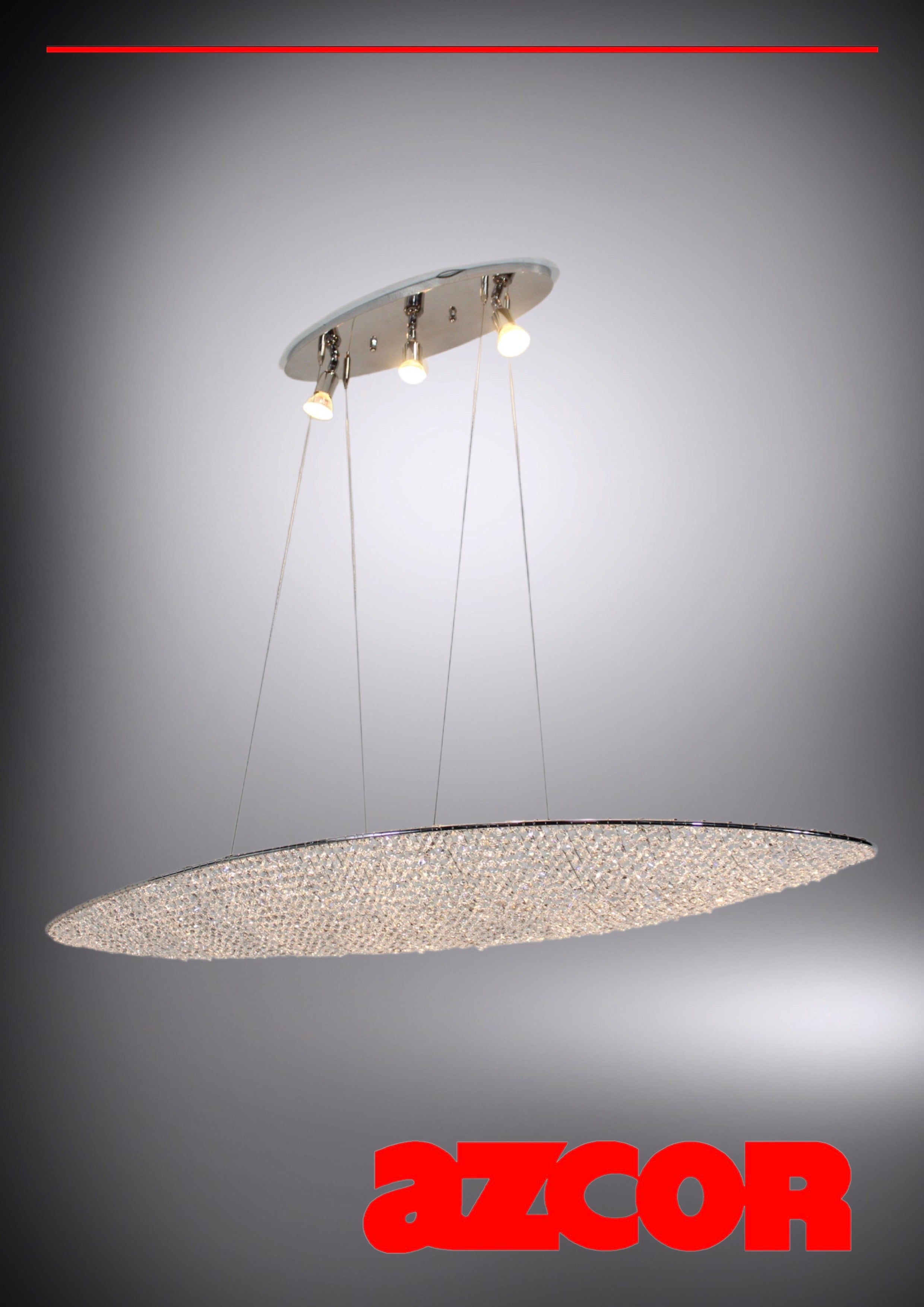 Crystal Oval Drop Light